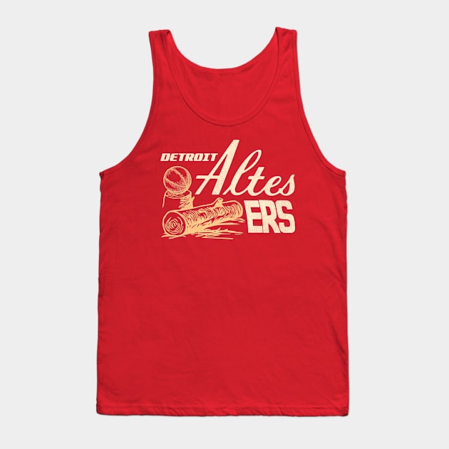 Defunct Detroit Altes Lagers (Loggers) Basketball Team Tank Top by Defunctland